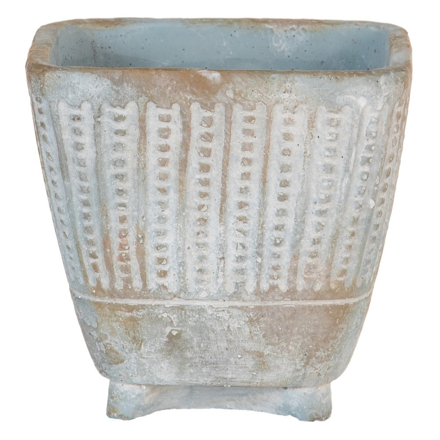 CEMENT DECORATIVE PLANTER 16.50 X 16.50 X 15.50 CM