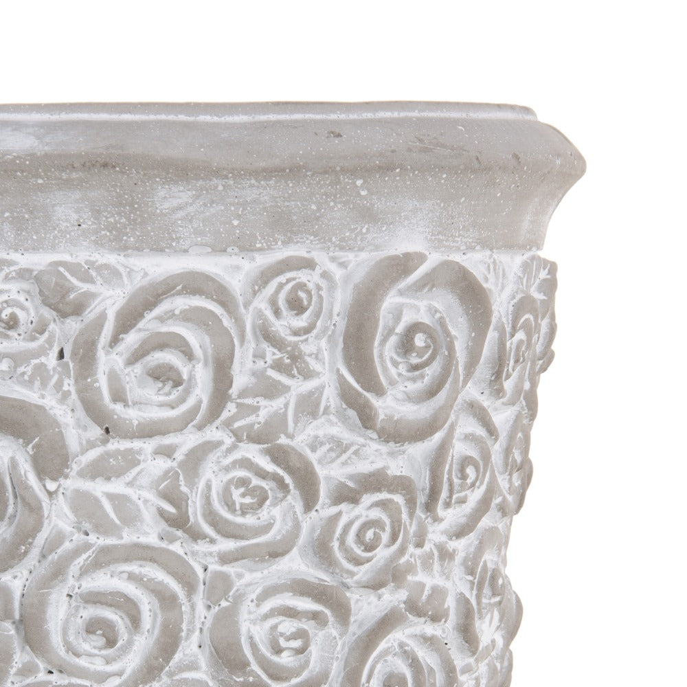 CEMENT DECORATIVE PLANTER 19 X 19 X 17.50 CM