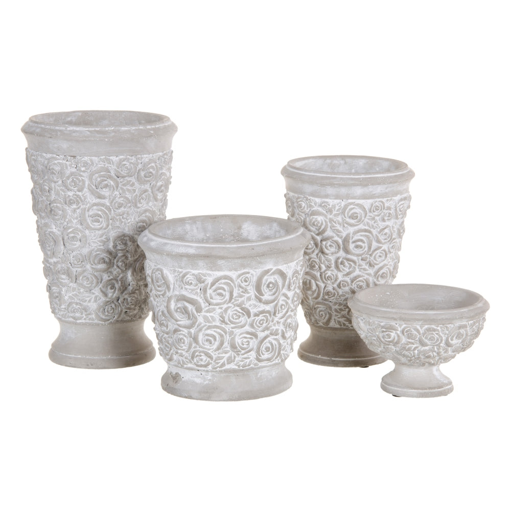 CEMENT DECORATIVE PLANTER 19 X 19 X 17.50 CM