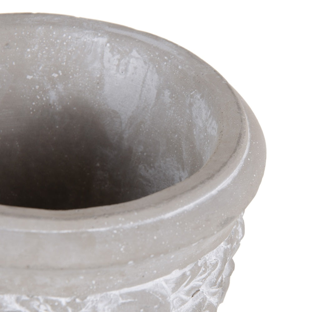 CEMENT PLANTER DECORATION 13 X 13 X 17.50 CM