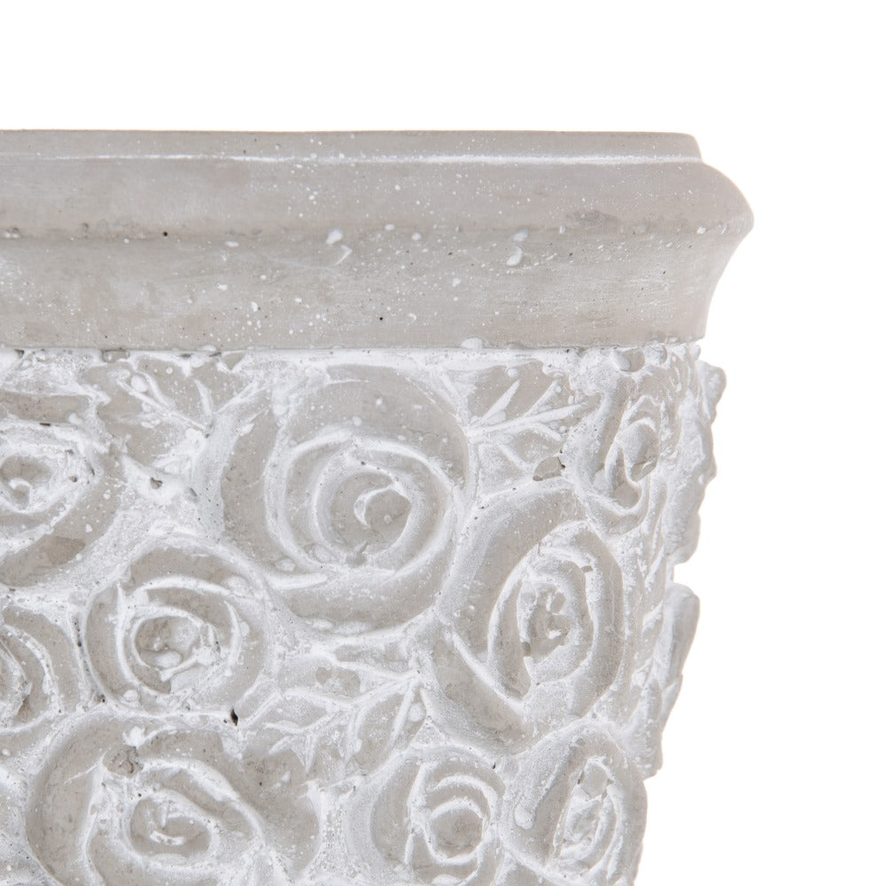 CEMENT PLANTER DECORATION 13 X 13 X 17.50 CM