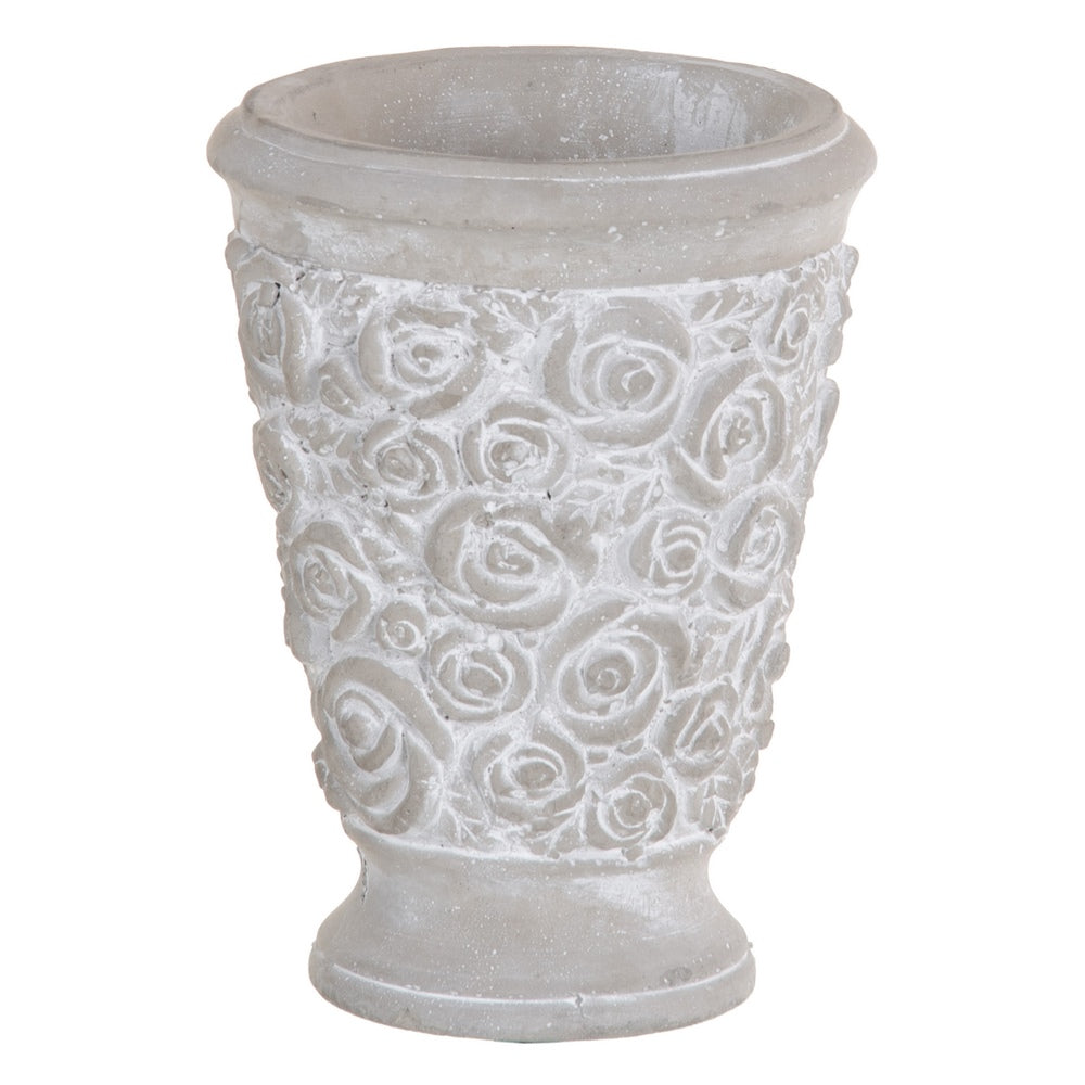 CEMENT PLANTER DECORATION 13 X 13 X 17.50 CM