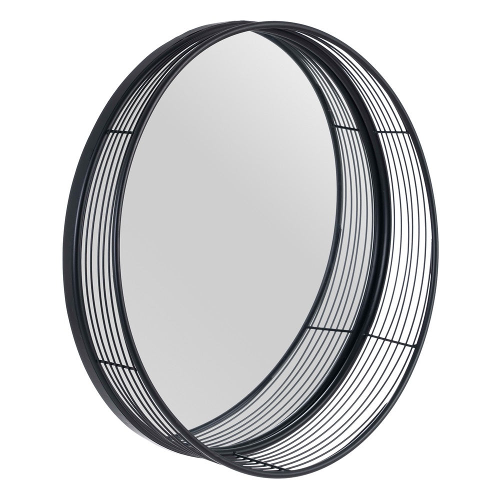 BLACK METAL DECORATIVE MIRROR 60.50 X 15.50 X 60.50 CM