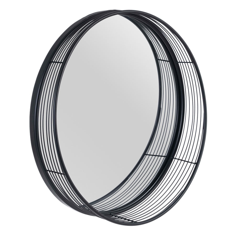 ESPEJO NEGRO METAL DECORACIÓN 60,50 X 15,50 X 60,50 CM