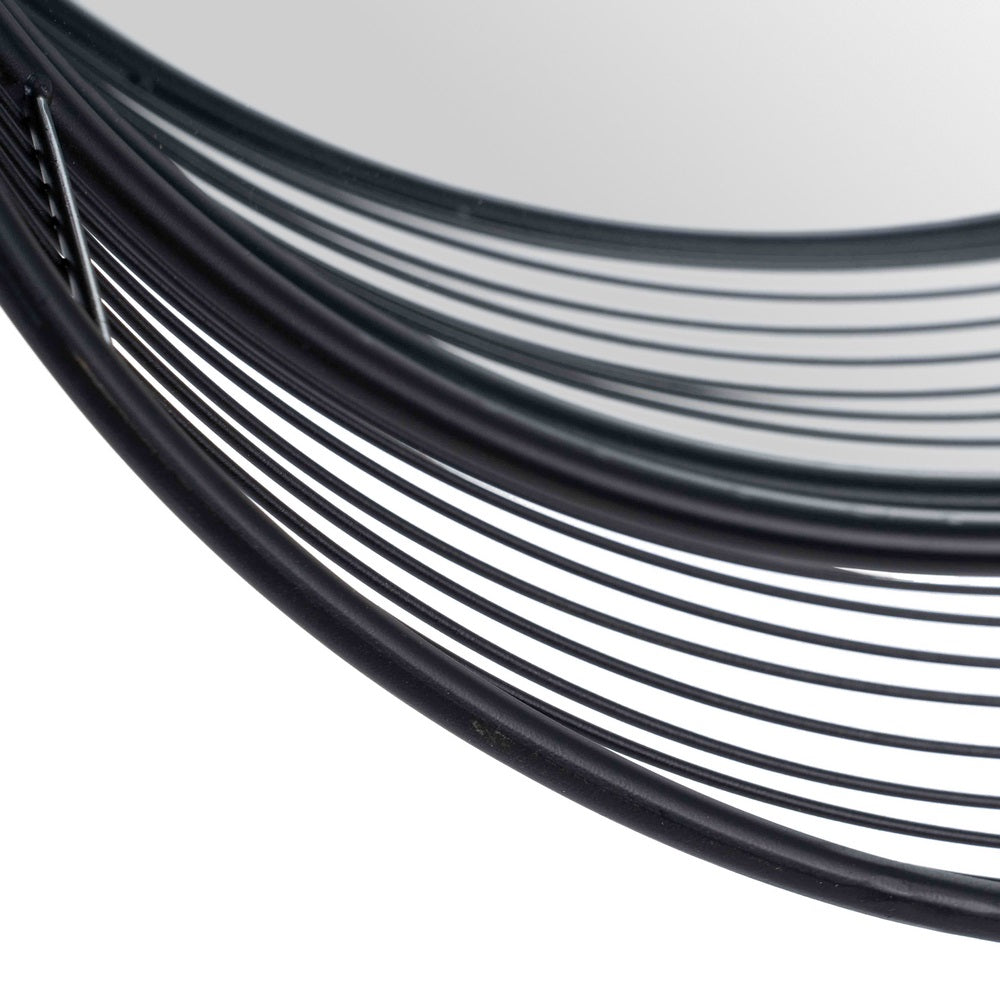 BLACK METAL DECORATIVE MIRROR 60.50 X 15.50 X 60.50 CM