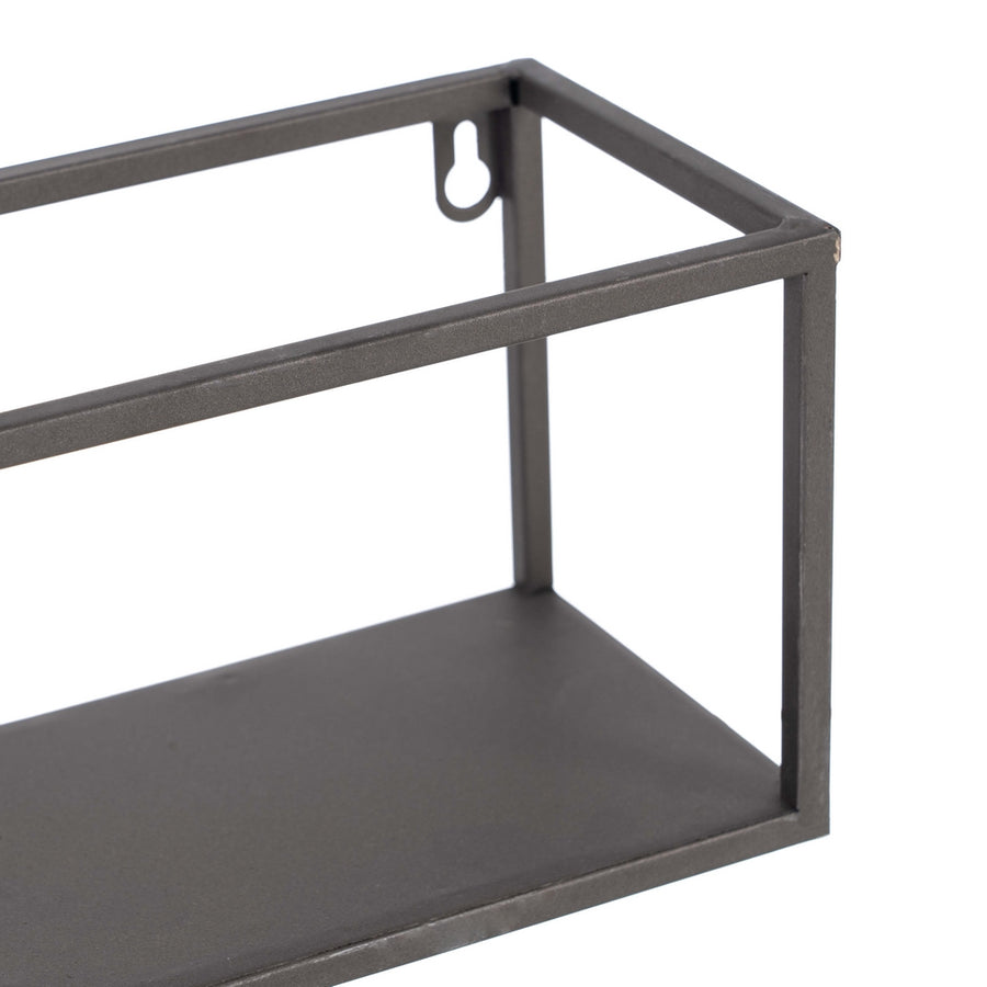 MACETERO ESTANTE ORO-NEGRO METAL 40 X 12 X 13,50 CM