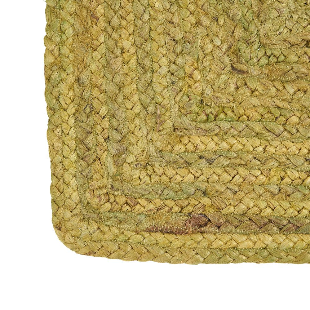 ALFOMBRA VERDE YUTE DECORACI�N 170 X 70 CM