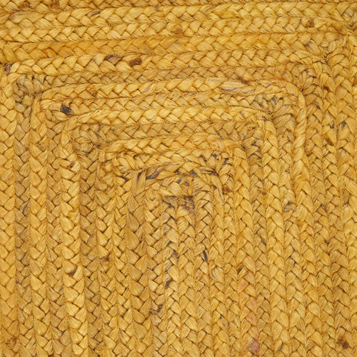 ALFOMBRA AMARILLO YUTE DECORACI�N 170 X 70 CM