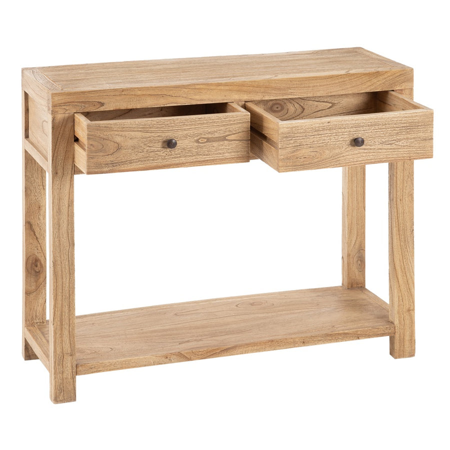 CONSOLA NATURAL MADERA MINDI ENTRADA 100 X 35 X 85 CM
