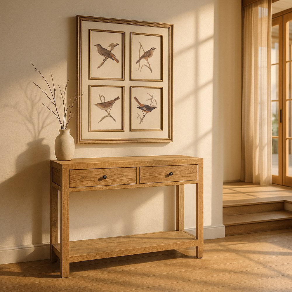 CONSOLA NATURAL MADERA MINDI ENTRADA 100 X 35 X 85 CM