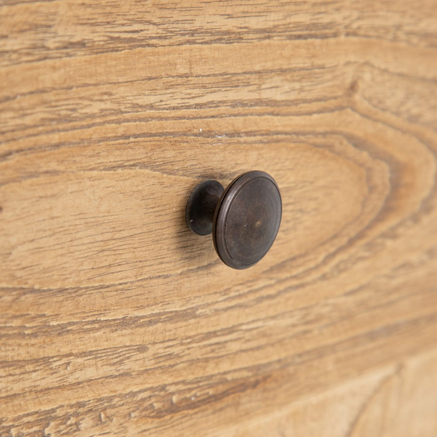MESITA NATURAL MADERA MINDI DORMITORIO 45 X 35 X 50 CM