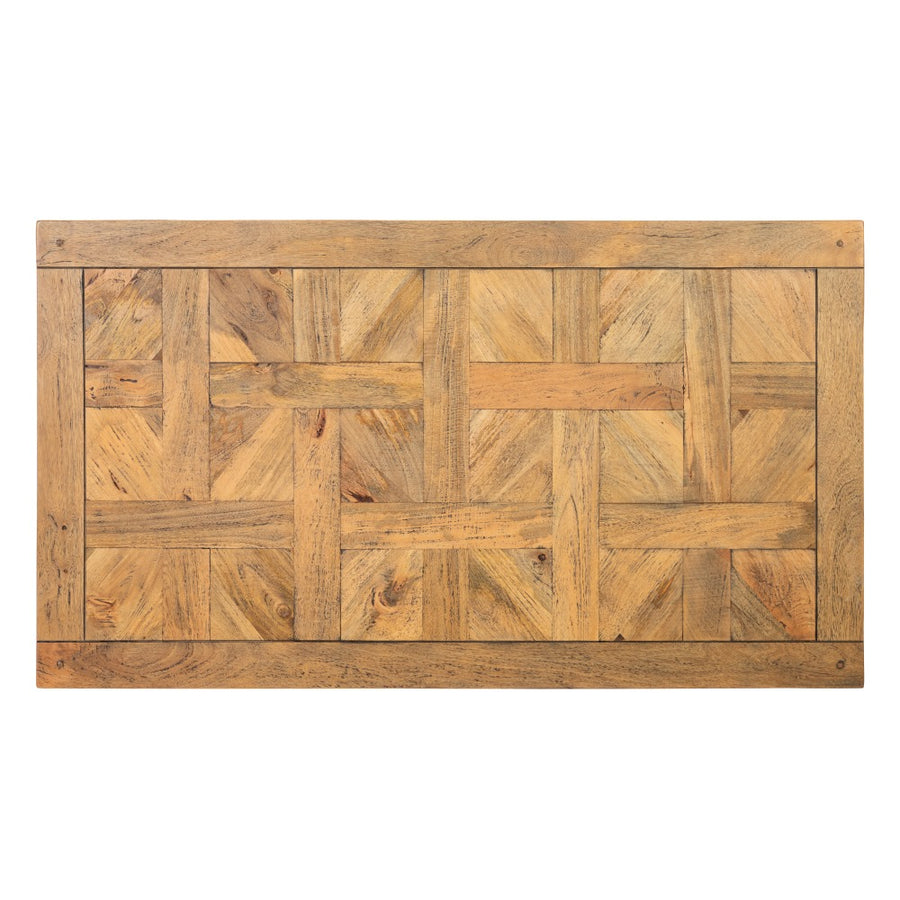 MESA COMEDOR NATURAL-NEGRO 160 X 90 X 76 CM