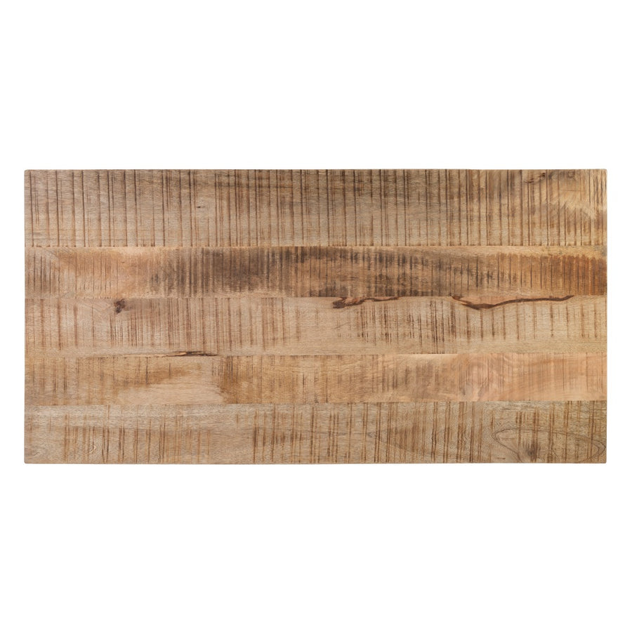 MESA COMEDOR NATURAL-NEGRO 160 X 90 X 76 CM