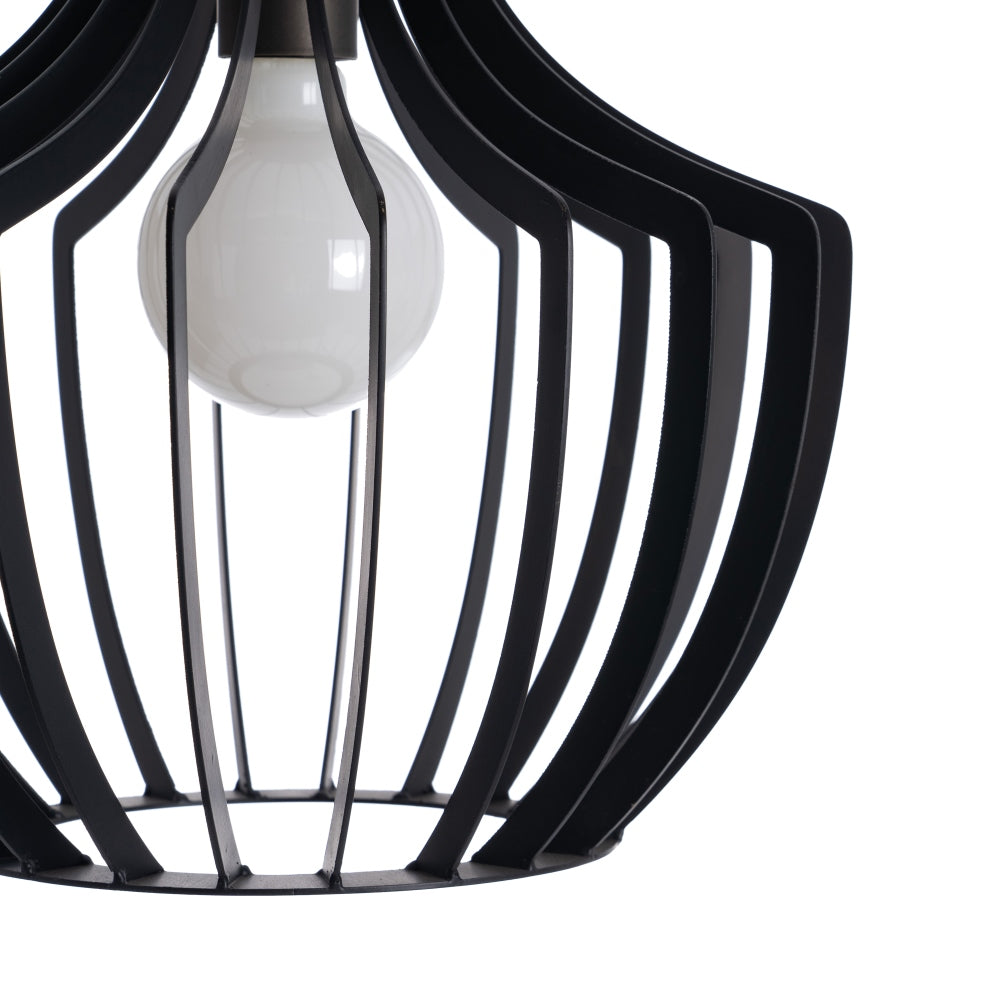 BLACK METAL CEILING LAMP LIGHTING 35 X 35 X 31 CM