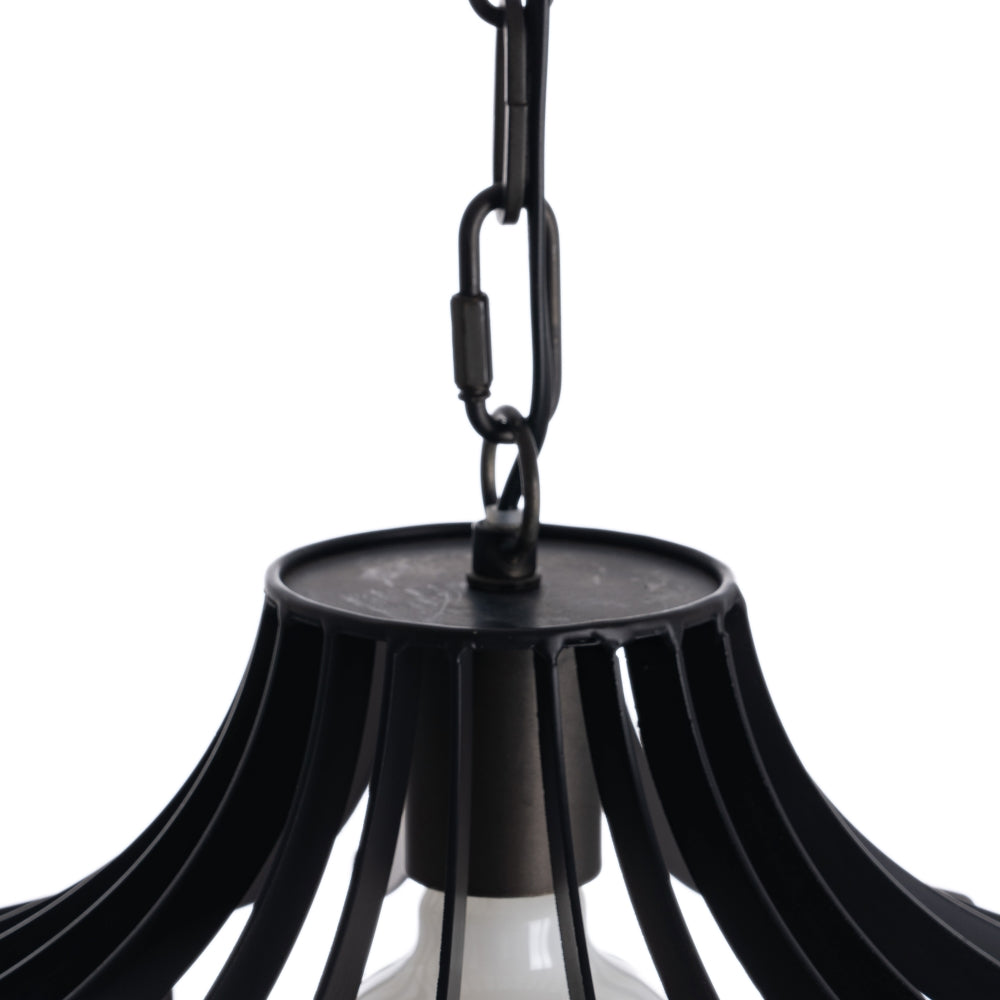 BLACK METAL CEILING LAMP LIGHTING 35 X 35 X 31 CM