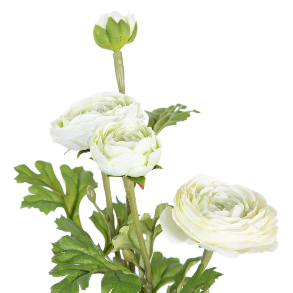 PLANTA FLOR CREMA ARTIFICIAL DECORACIÓN 11 X 11 X 36 CM