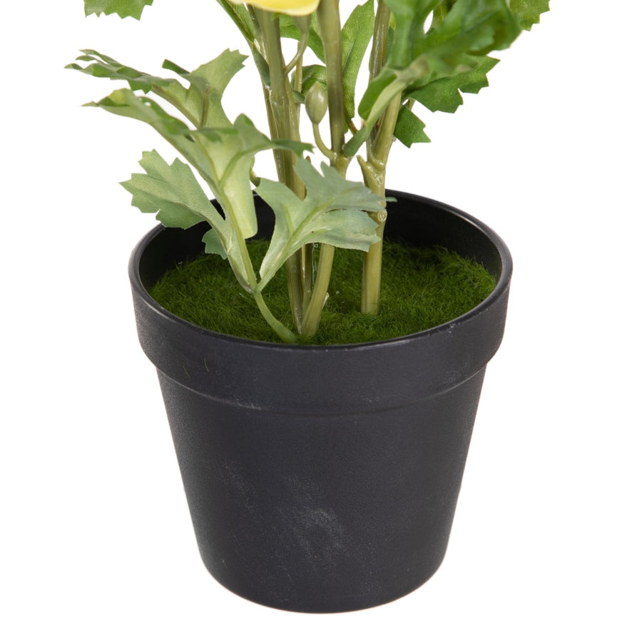 PLANTA FLOR NARANJA ARTIFICIAL 12,50 X 12,50 X 37 CM