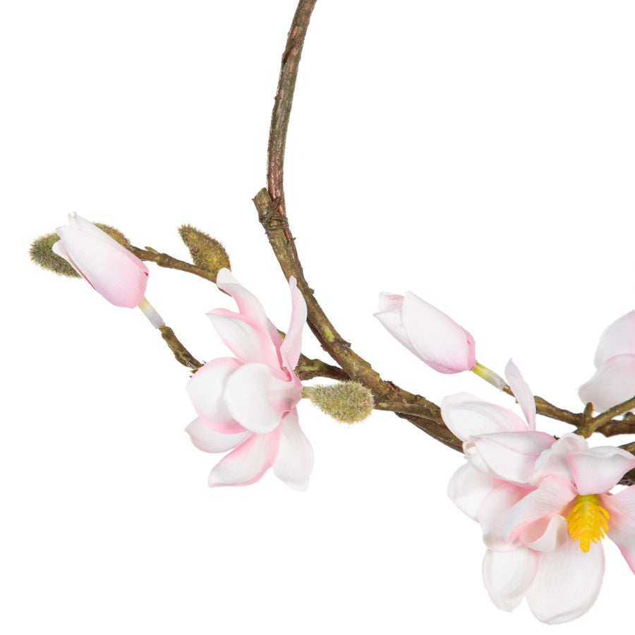 CORONA MAGNOLIA ROSA ARTIFICIAL 33 X 12 X 33 CM