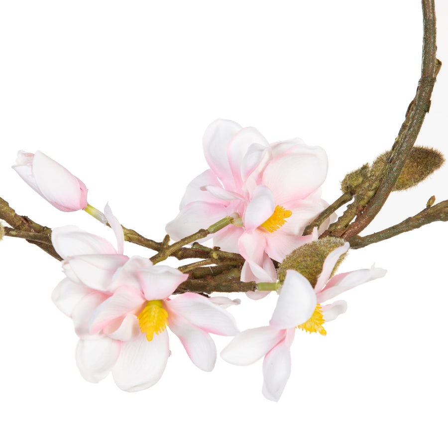 CORONA MAGNOLIA ROSA ARTIFICIAL 33 X 12 X 33 CM