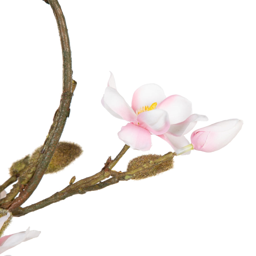 CORONA MAGNOLIA ROSA ARTIFICIAL 33 X 12 X 33 CM