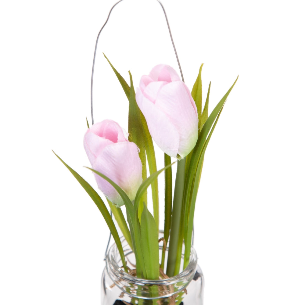 ARTIFICIAL PINK TULIP PLANT 7 X 7 X 18 CM