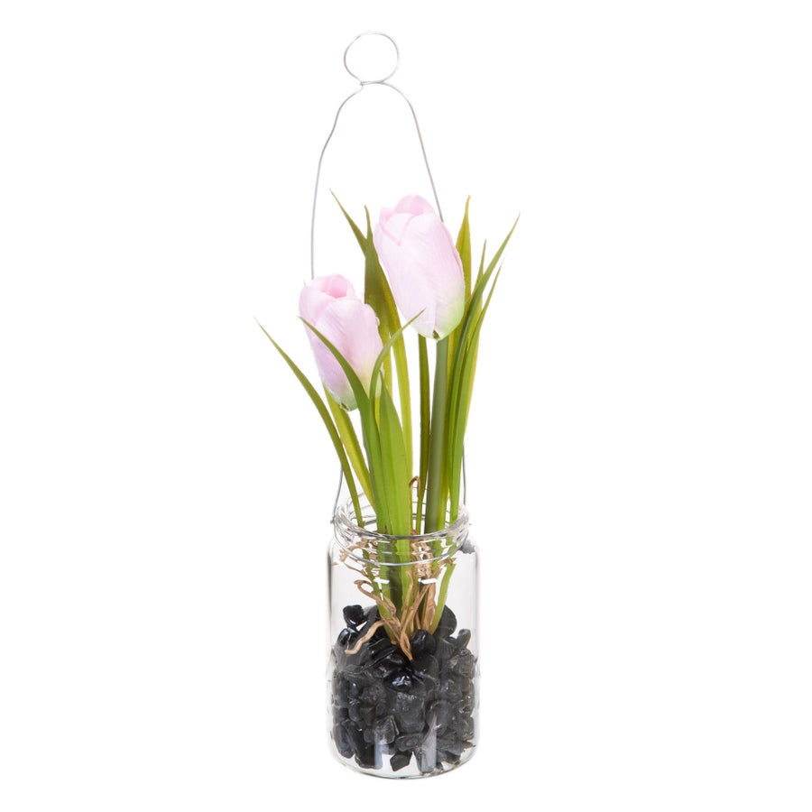 PLANTA TULIPÁN ROSA ARTIFICIAL 7 X 7 X 18 CM