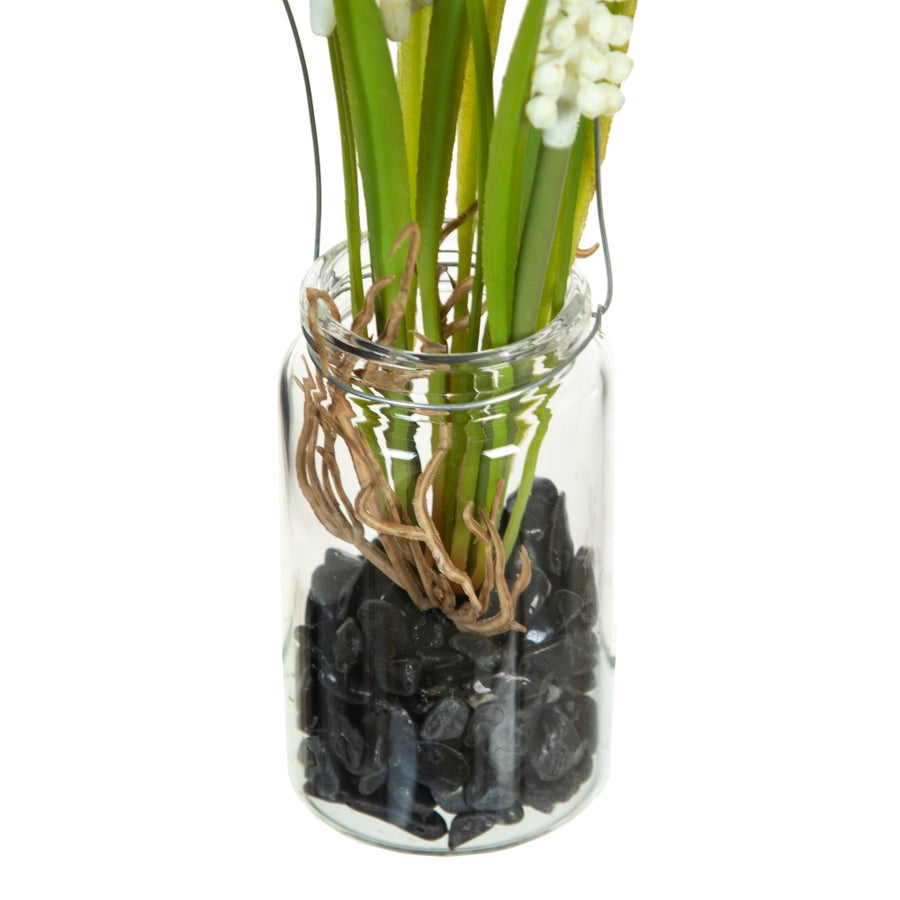 PLANTA JACINTO BLANCO ARTIFICIAL 7 X 7 X 18 CM