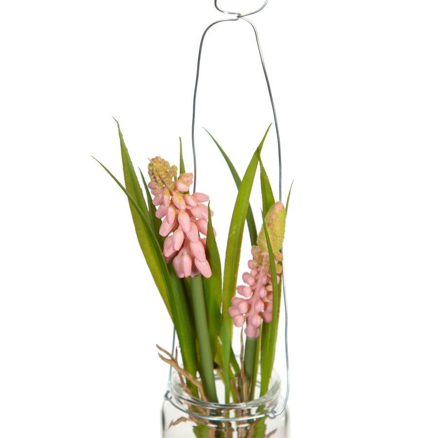 PLANTA JACINTO ROSA ARTIFICIAL 7 X 7 X 18 CM