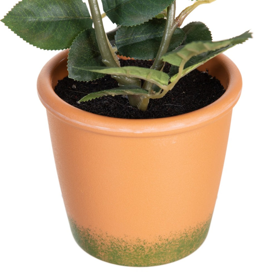 PLANTA ROSAS 3/M BLANCO-ROSA ARTIFICIAL 13 X 13 X 28 CM