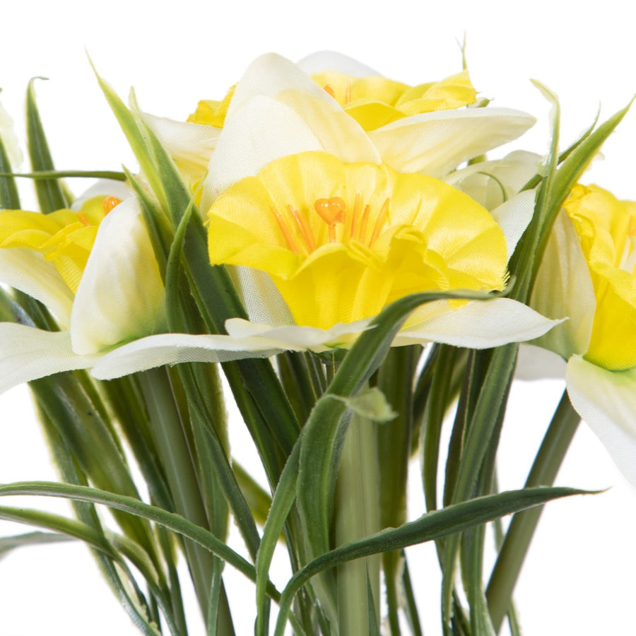 PLANTA 3/M BLANCO-AMARILLO ARTIFICIAL 19 X 16 X 21 CM
