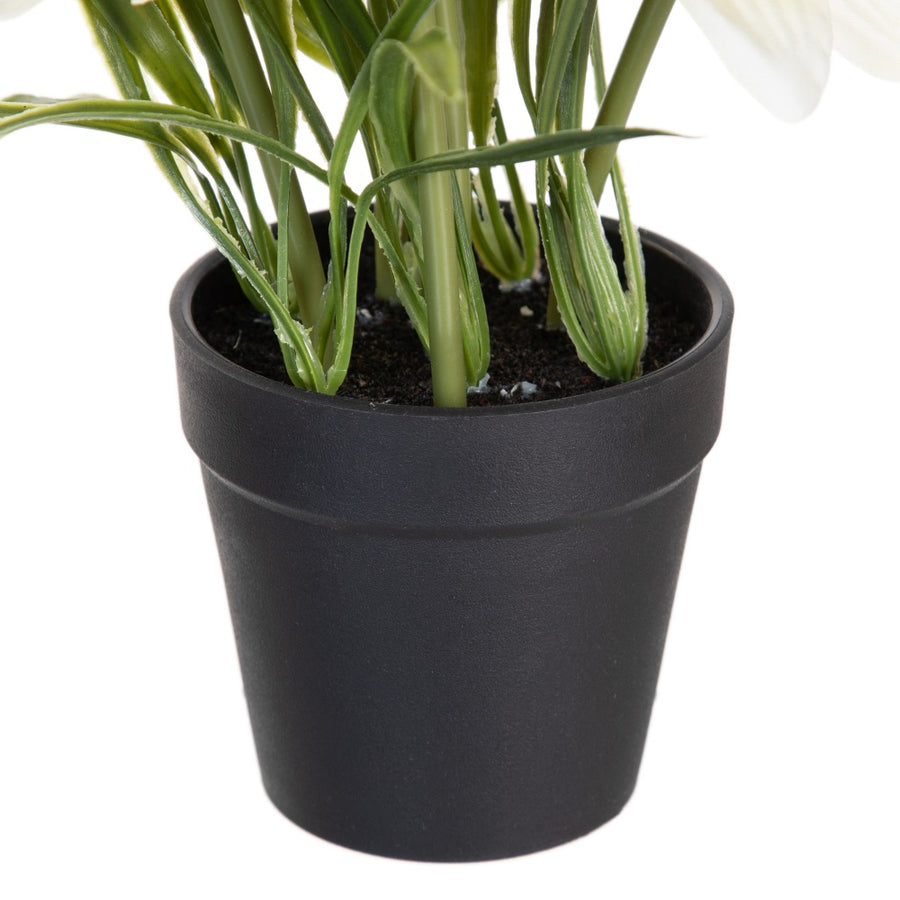 PLANTA 3/M BLANCO-AMARILLO ARTIFICIAL 19 X 16 X 21 CM