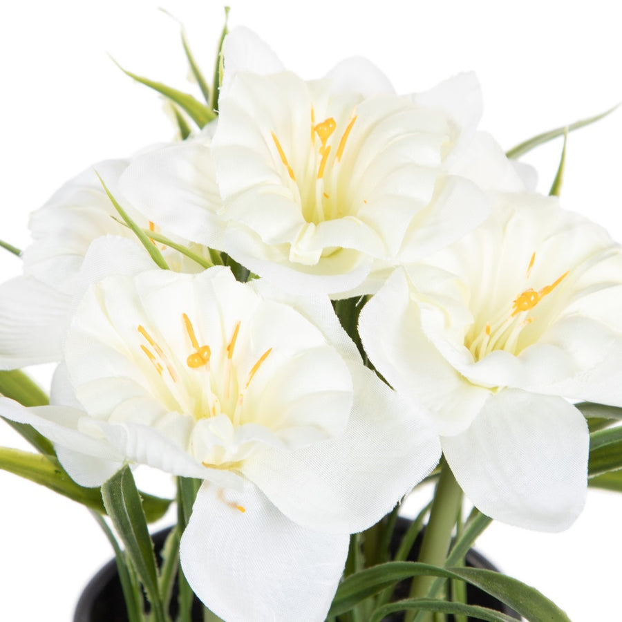 PLANTA 3/M BLANCO-AMARILLO ARTIFICIAL 19 X 16 X 21 CM