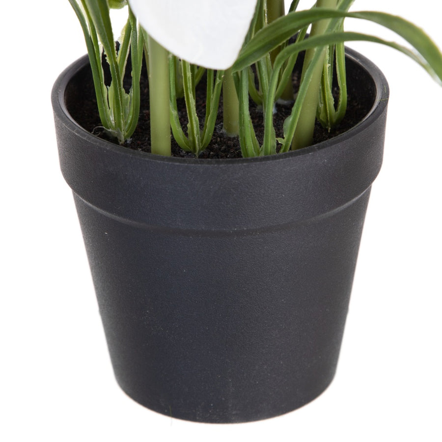 PLANTA 3/M BLANCO-AMARILLO ARTIFICIAL 19 X 16 X 21 CM