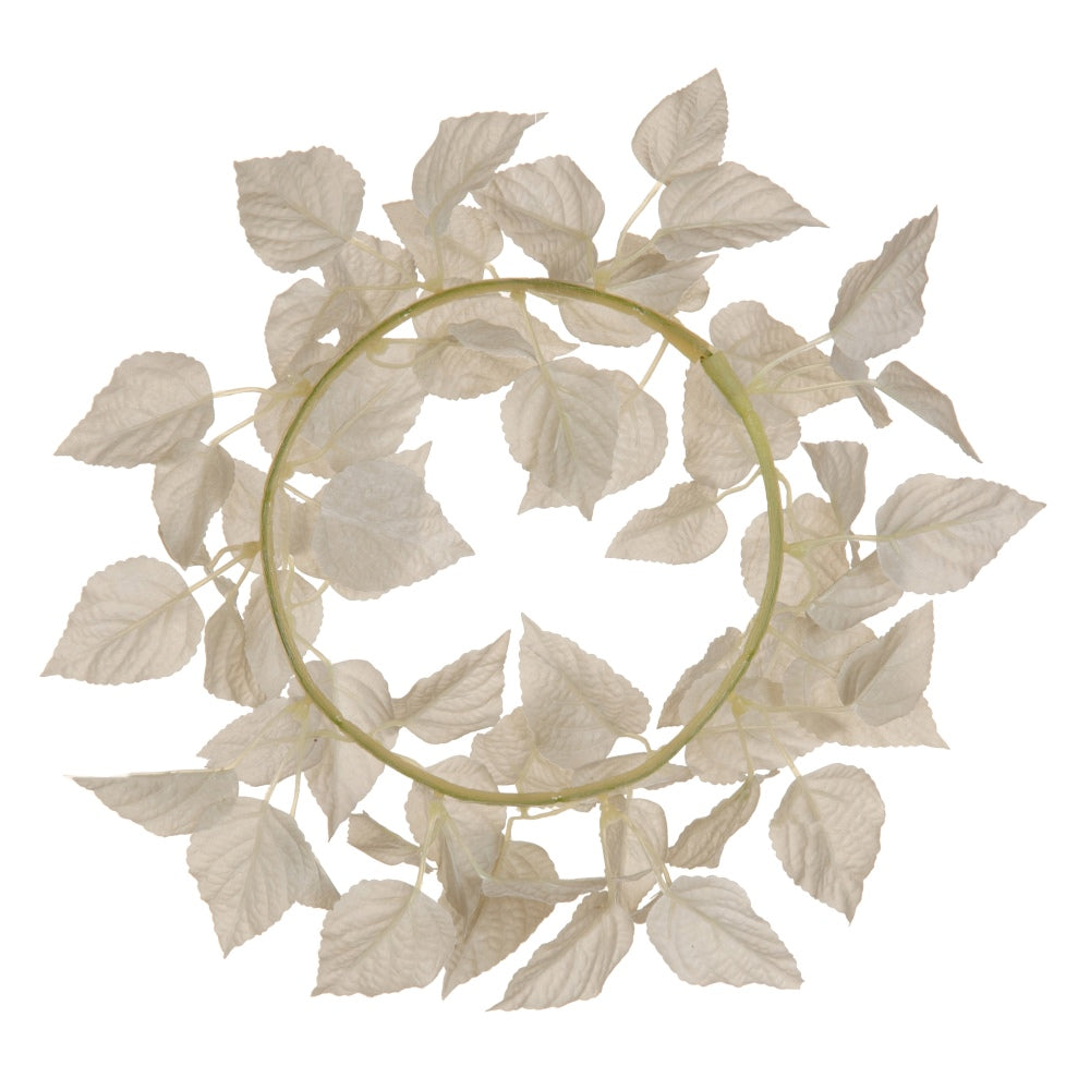 WHITE PVC GARDEN CROWN 30 X 30 CM