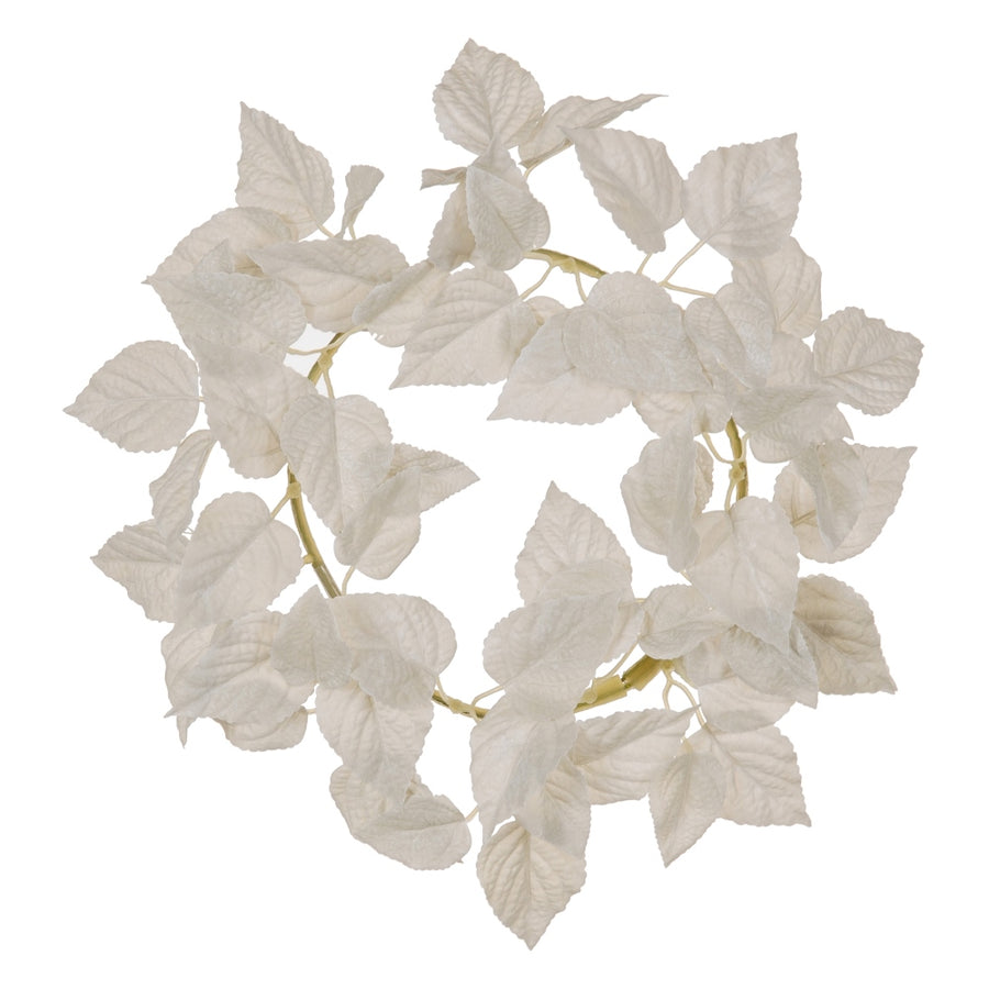 WHITE PVC GARDEN CROWN 30 X 30 CM