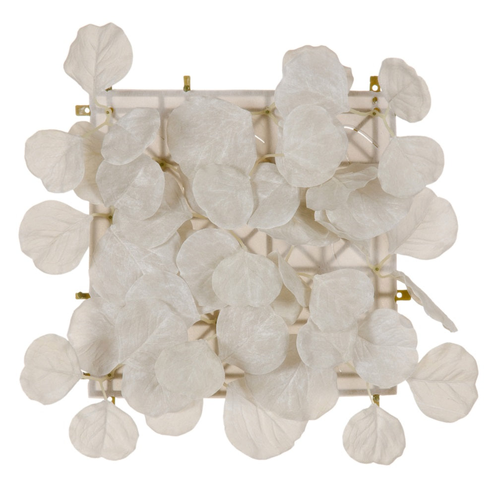 PANEL BLANCO PVC JARDÍN 30 X 30 CM