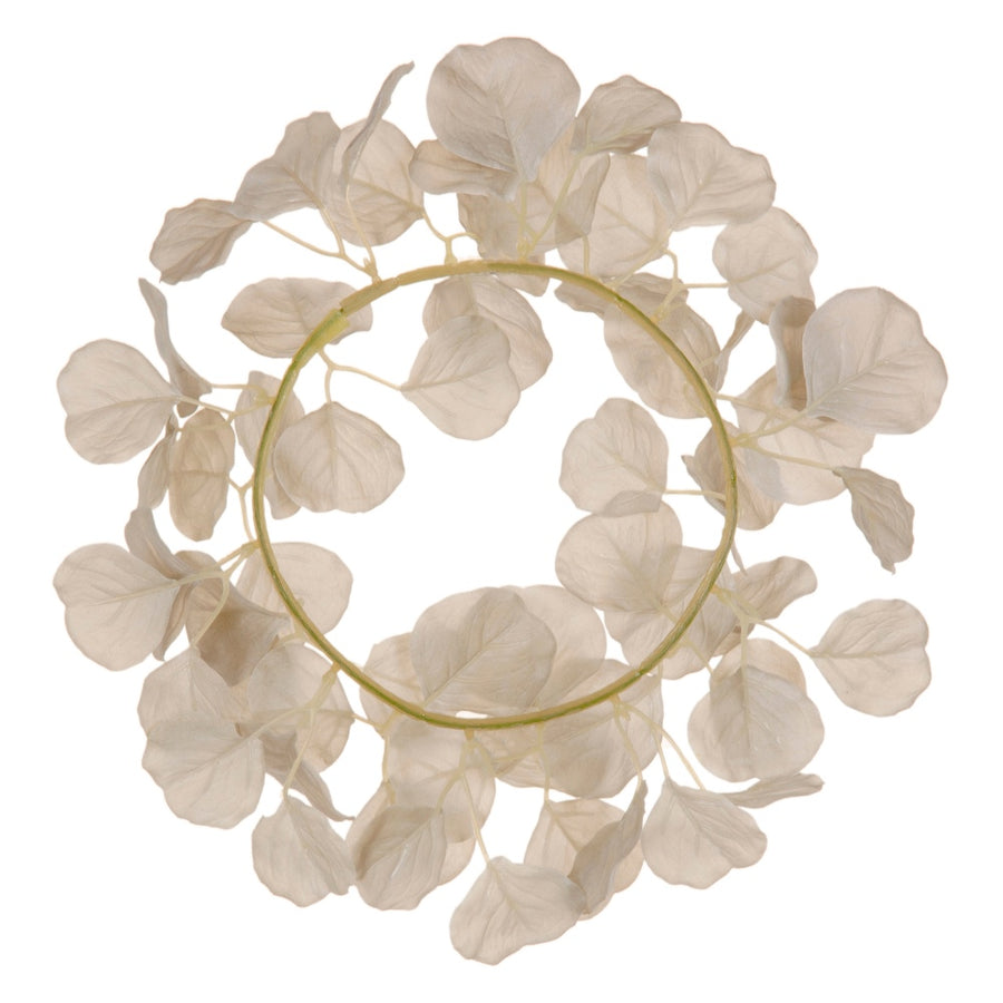 CORONA BLANCO PVC JARDÍN 35 X 35 CM