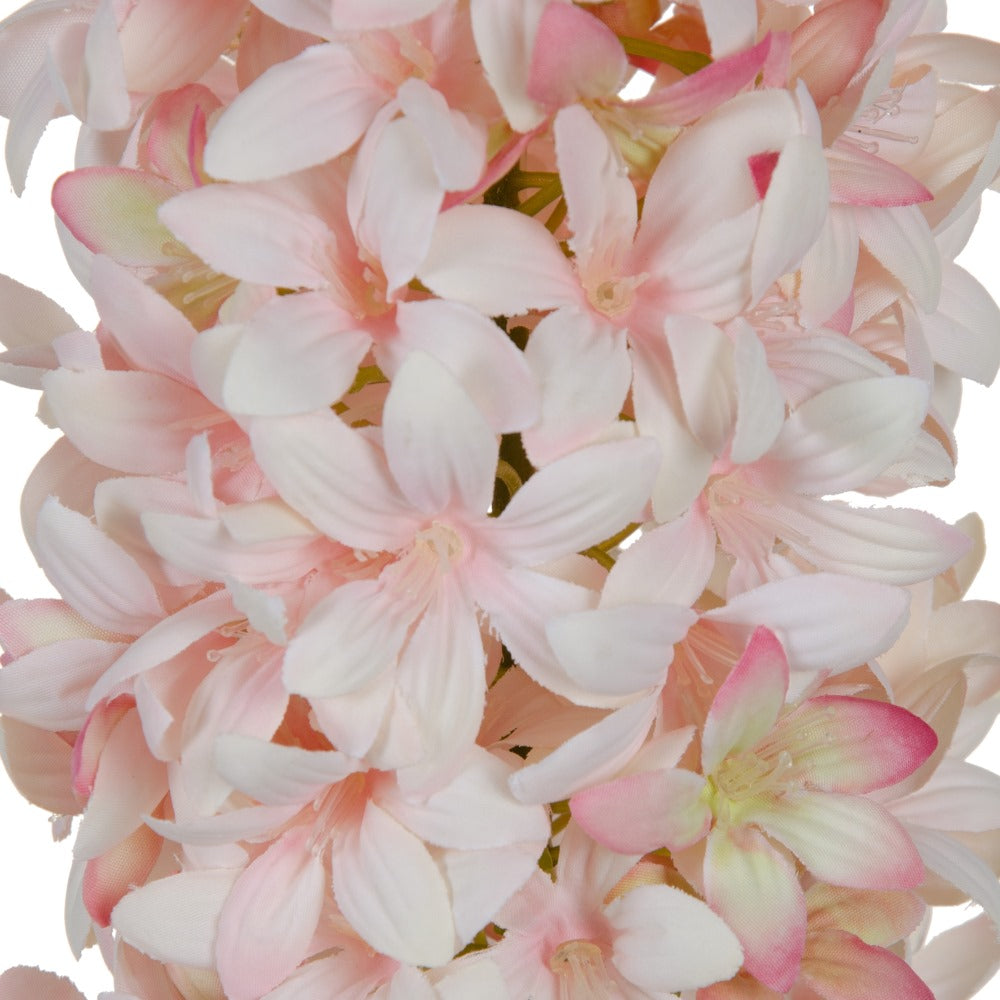FLOR JACINTO ROSA PVC JARDÍN 95 CM