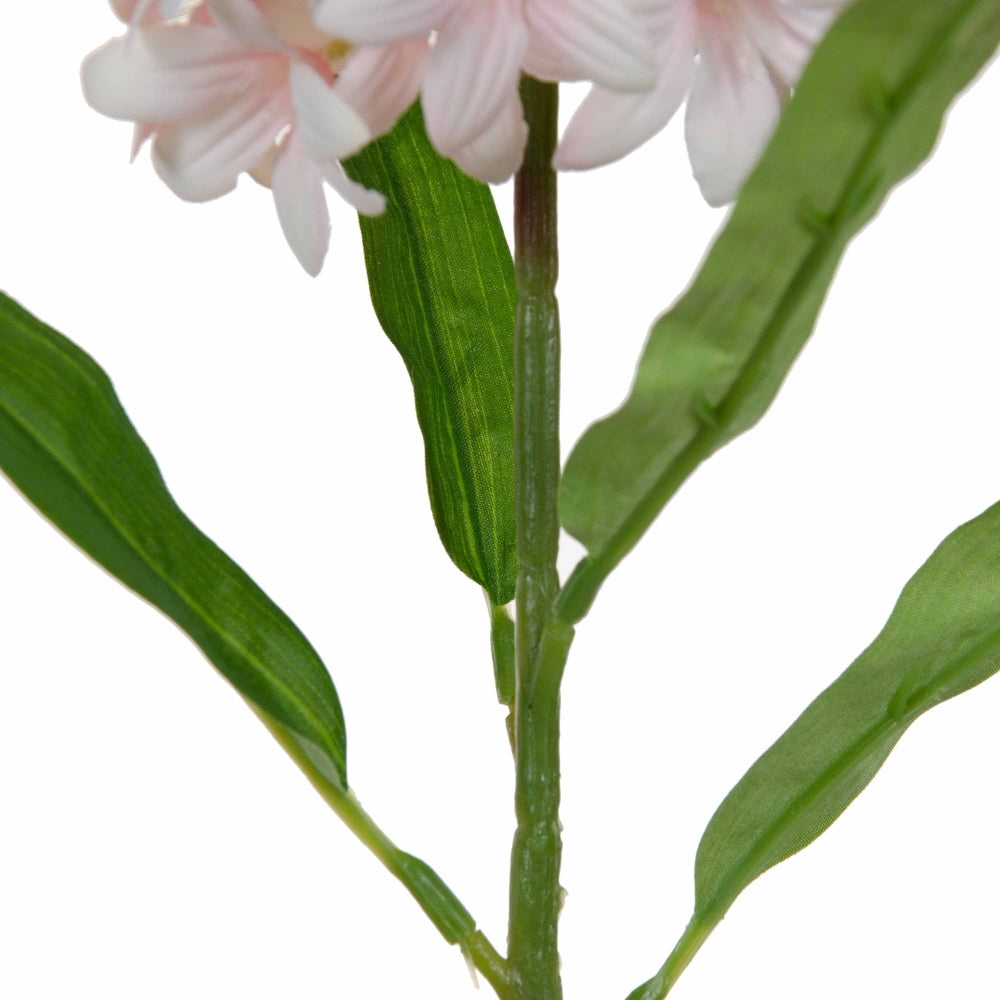 FLOR JACINTO ROSA PVC JARDÍN 95 CM