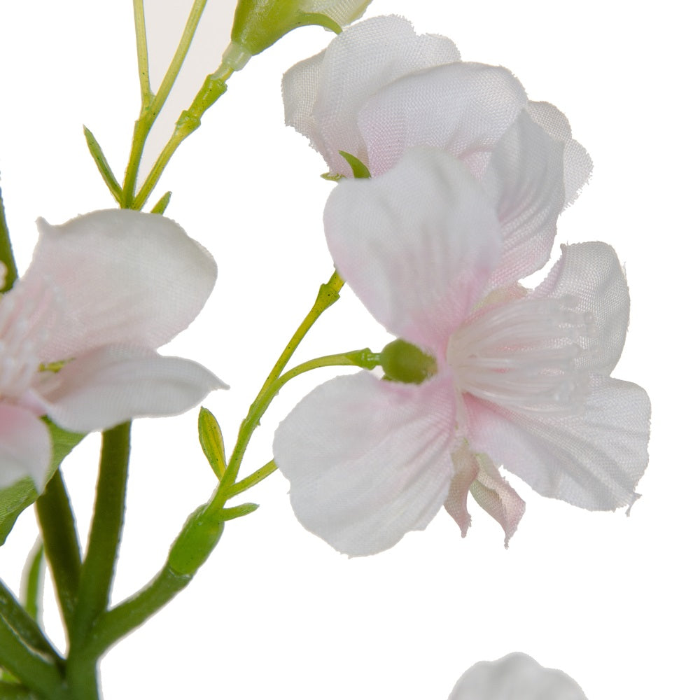 RAMA FLORES ROSA-BLANCO PVC JARDÍN 40 CM