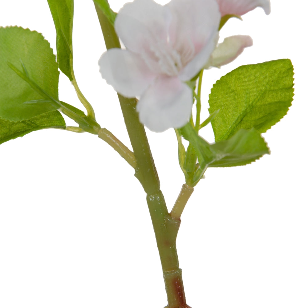 RAMA FLORES ROSA-BLANCO PVC JARDÍN 40 CM