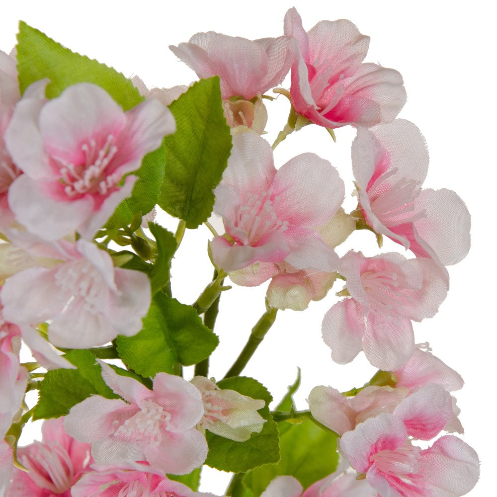 RAMA FLORES ROSA PVC JARDÍN 40 CM