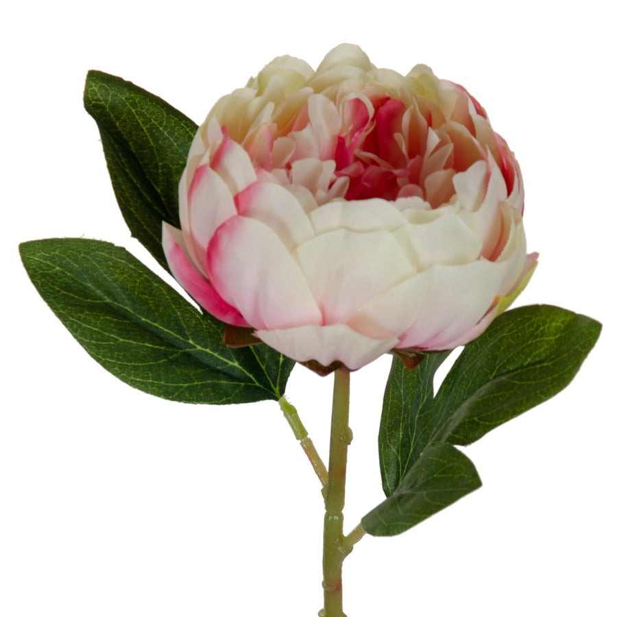 FLOWER PINK-WHITE PVC GARDEN 35 CM
