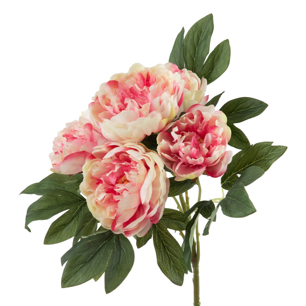 BUNCH 5 FLOWERS PINK PVC GARDEN 46 CM