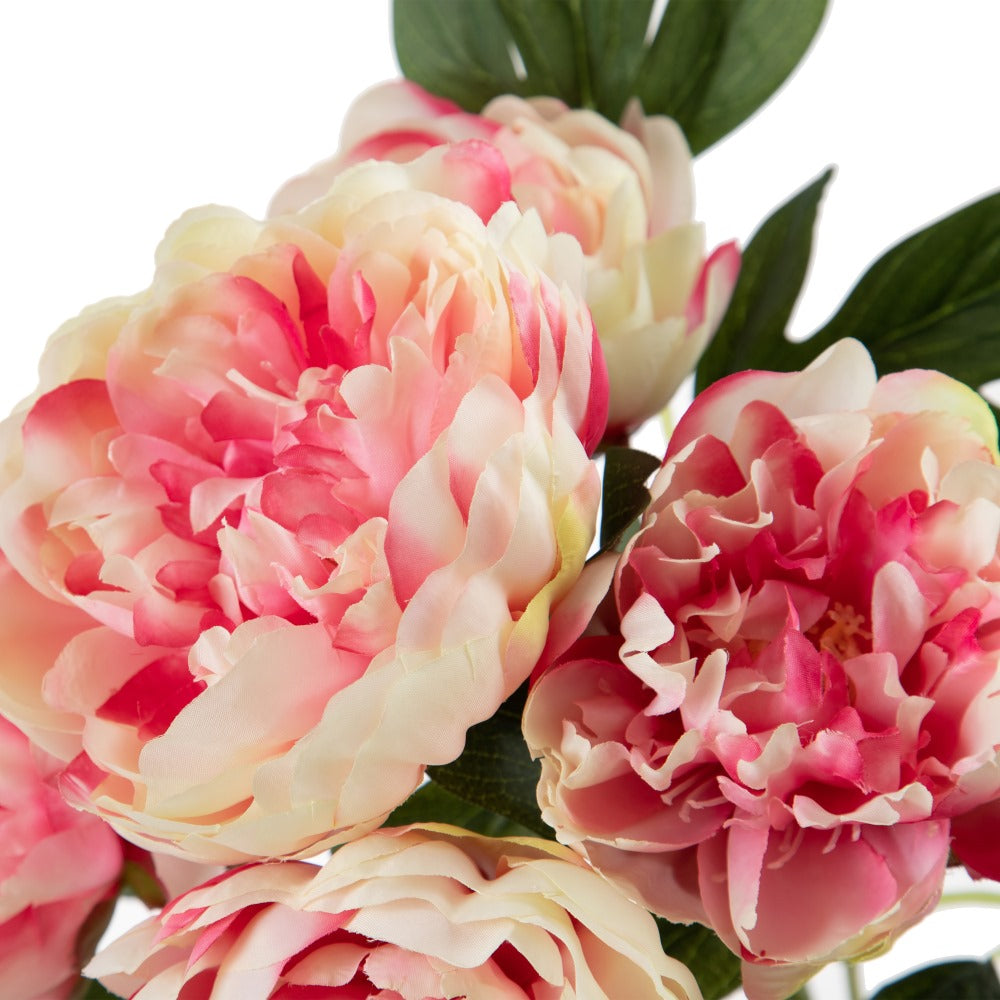 BUNCH 5 FLOWERS PINK PVC GARDEN 46 CM