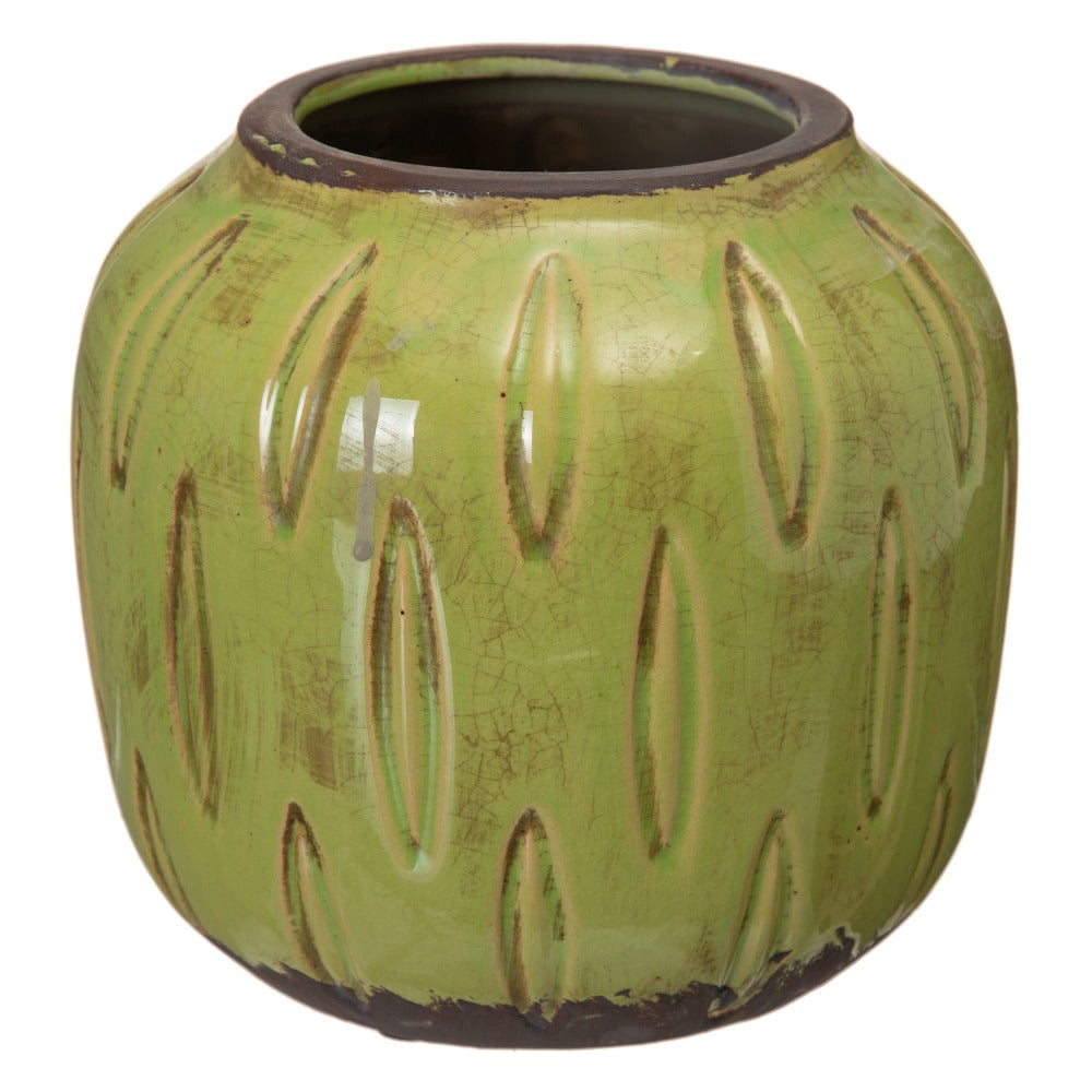 PISTACHIO PLANTER CERAMIC DECORATION 19.50 X 19.50 X 18.50