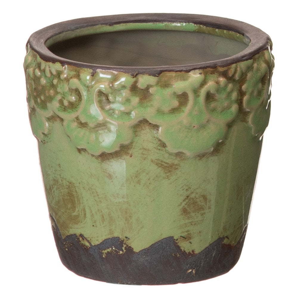 PISTACHIO PLANTER CERAMIC DECORATION 11.50 X 11.50 X 11 CM
