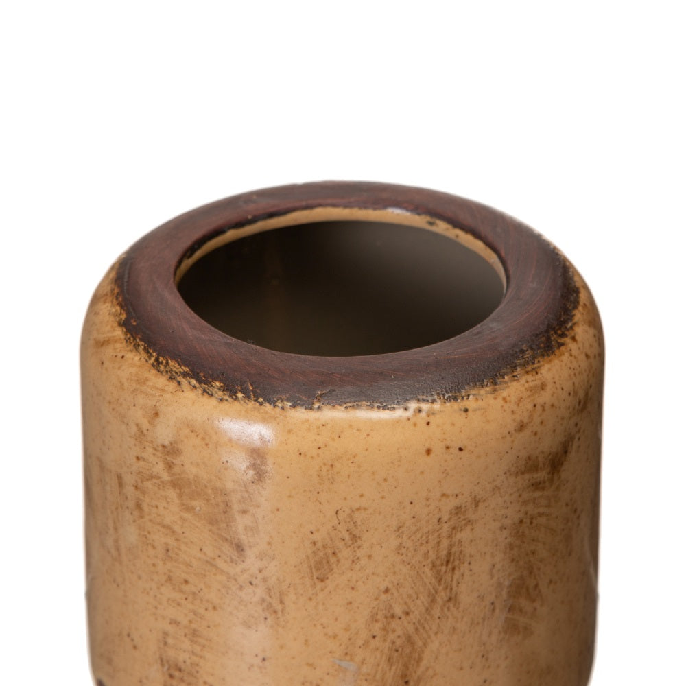 MACETERO MARRÓN CERÁMICA 11,50 X 11,50 X 11,50 CM