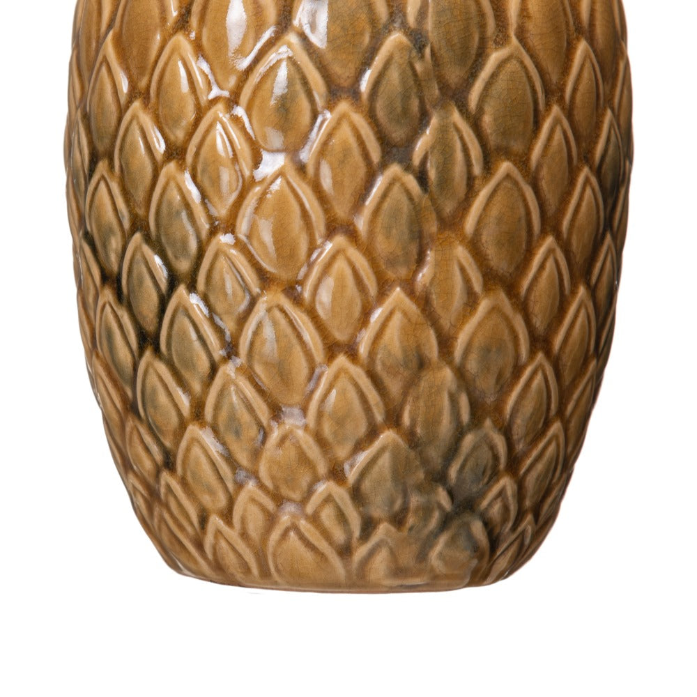 MACETERO MOSTAZA CERÁMICA DECORACIÓN 15,50 X 15,50 X 18,50 C