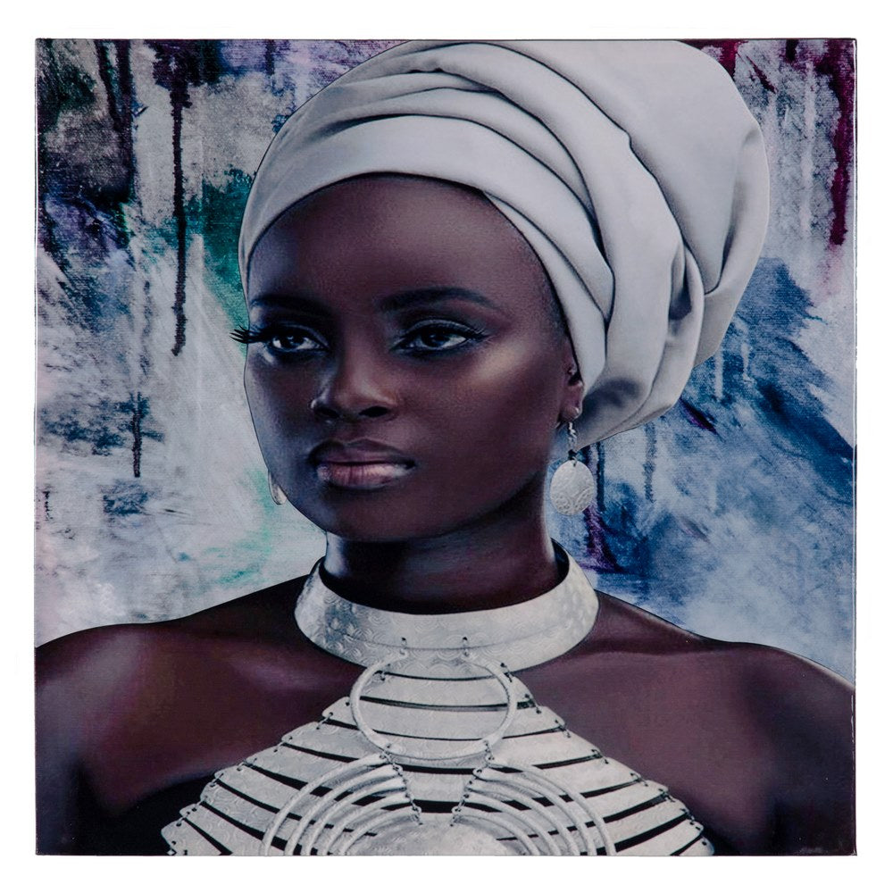 CUADRO IMPRESIÓN AFRICANA LIENZO 60 X 2,50 X 60 CM